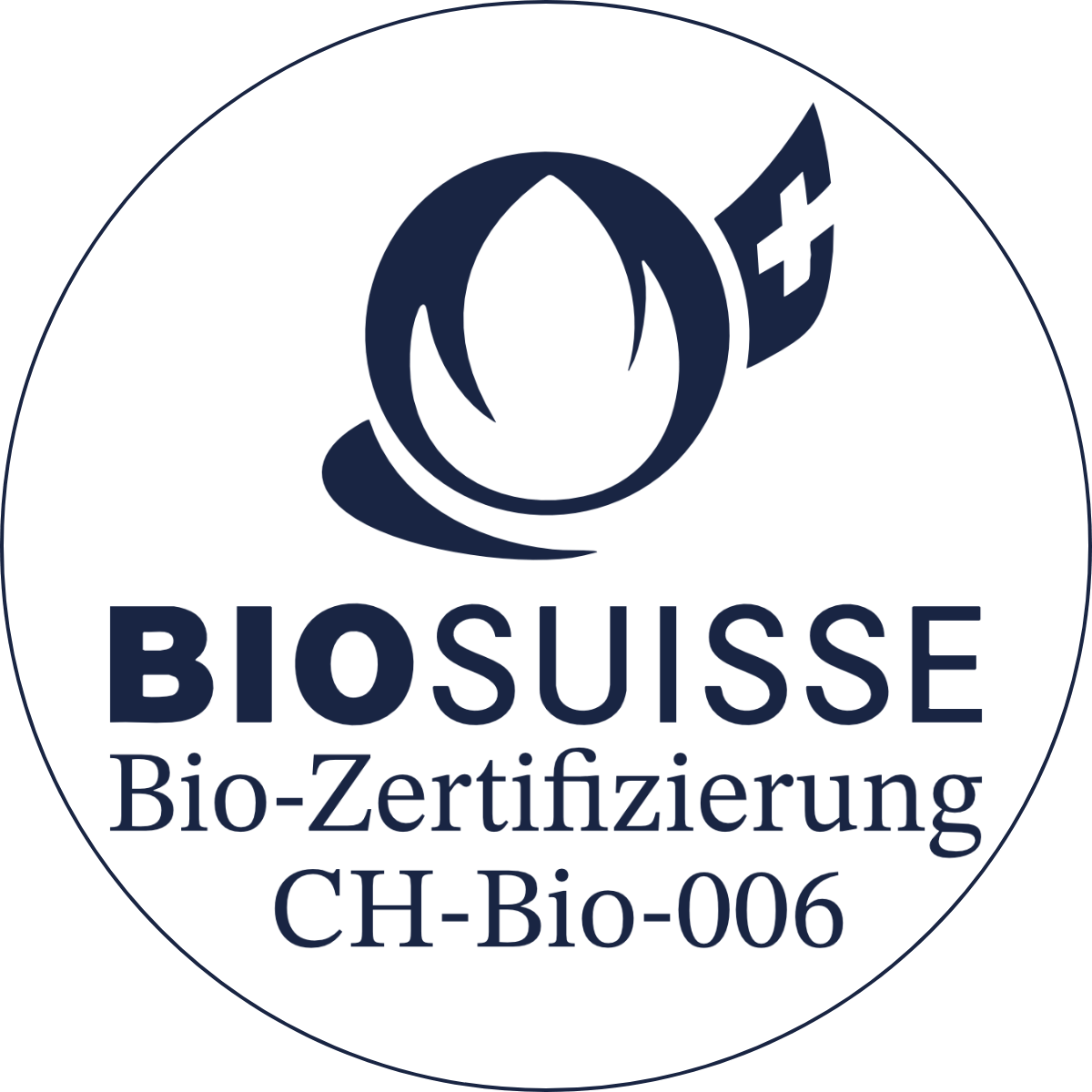 BIOsuisse mit Text violett transparent mit Kreis weiss